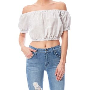 Honey Punch off the shoulder top